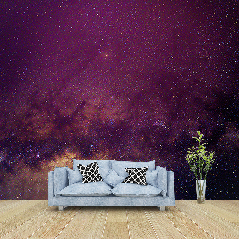 Stars Wall Mural Modern Dreamy Universe Wall Decor for Reading Room Bedroom