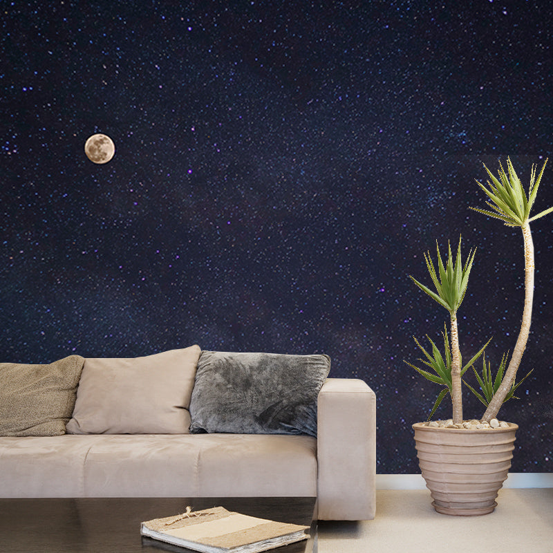 Mysterious Outer Space Mural for Sleeping Room Water Resistant, Customized Size