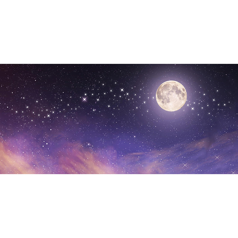 Outer Space Stain Resistant Customized Mural Wallpaper for Living Room Bedroom