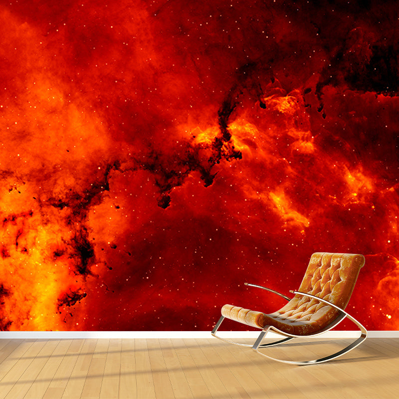 Moon Space Mural Wallpaper for Living Room Waterproof, Made to Measure