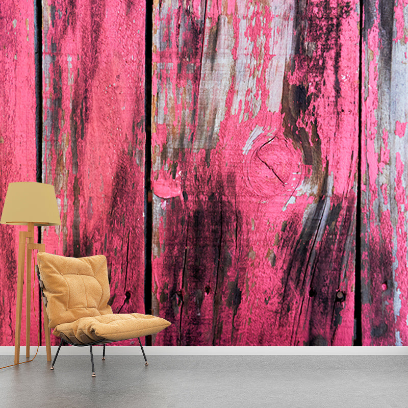 Papier peint Mural à Grain de bois, couleur douce, résistant à l'humidité, pour décoration de salon