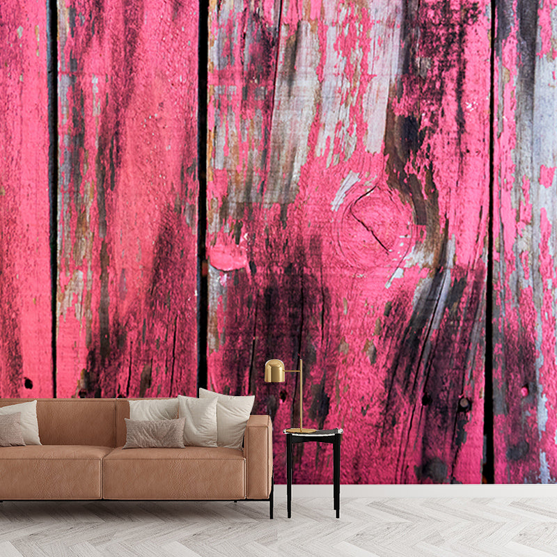 Papier peint Mural à Grain de bois, couleur douce, résistant à l'humidité, pour décoration de salon