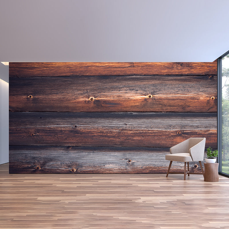 Industrial Wood Grain Wall Mural Home Living Room Bedroom Decals, Personalized Size