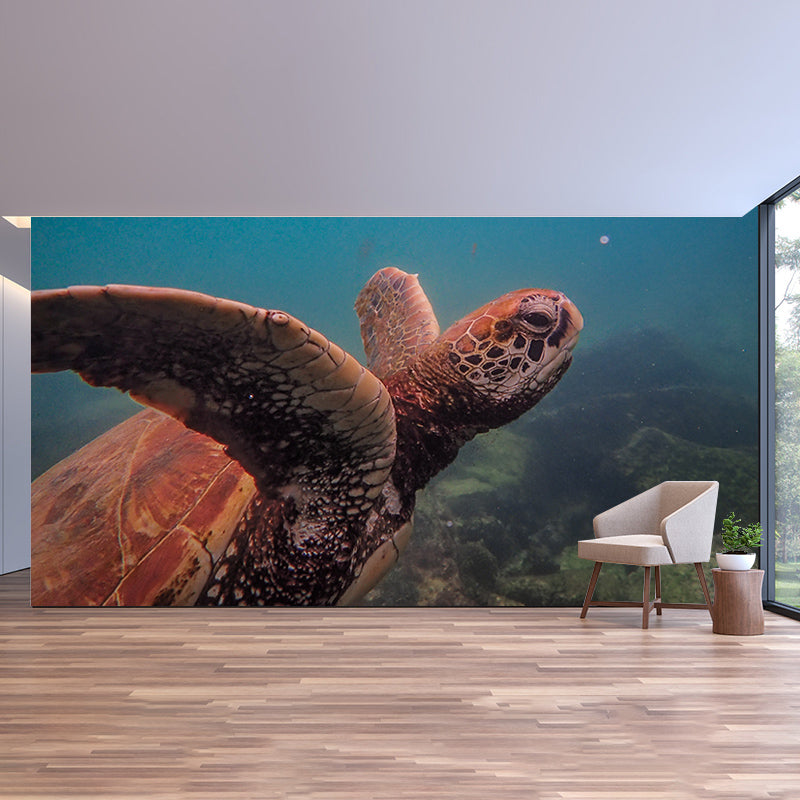 Sea Creatures Contemporary Murals Environment Friendly Wallpaper Sitting Room Wall Decor