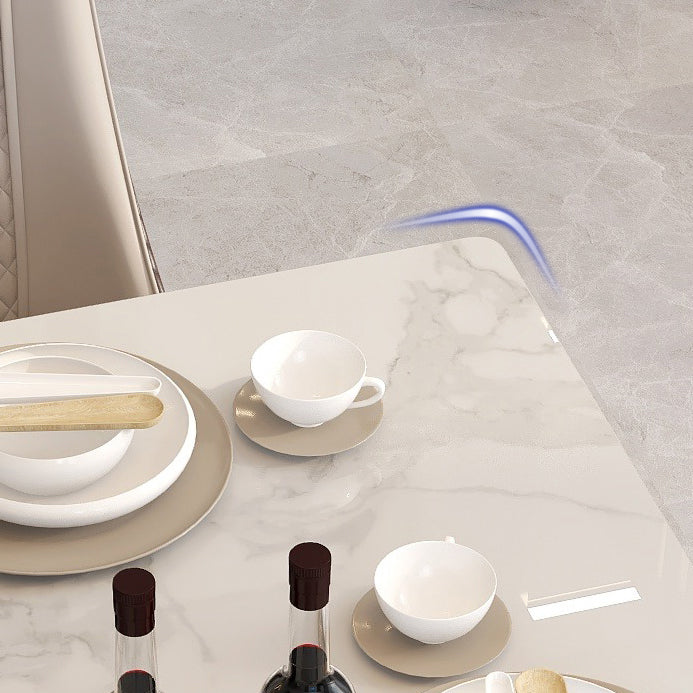Mesa de piedra sinterizada de mesa interior de lujo acrílico tradicional