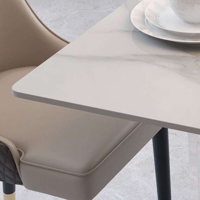 Mesa de piedra sinterizada de mesa interior de lujo acrílico tradicional