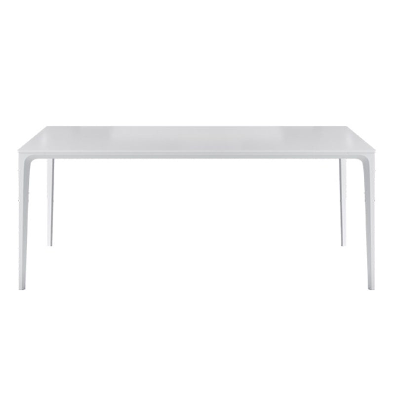 Mesa de comedor de piedra sinterizada estilo sencille de 4 patas mesa base para comedor