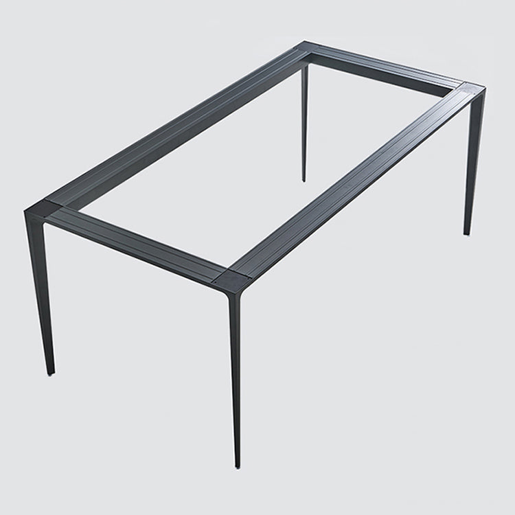 Gesinterde stenen krasbestendige tafel eenvoud stijl 4 poten basis rechthoektafel