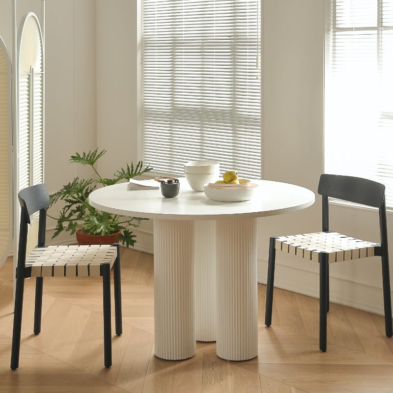 35,4 pollici round 3 gambe tavolo a tre colori Stile di semplicità con legno massiccio