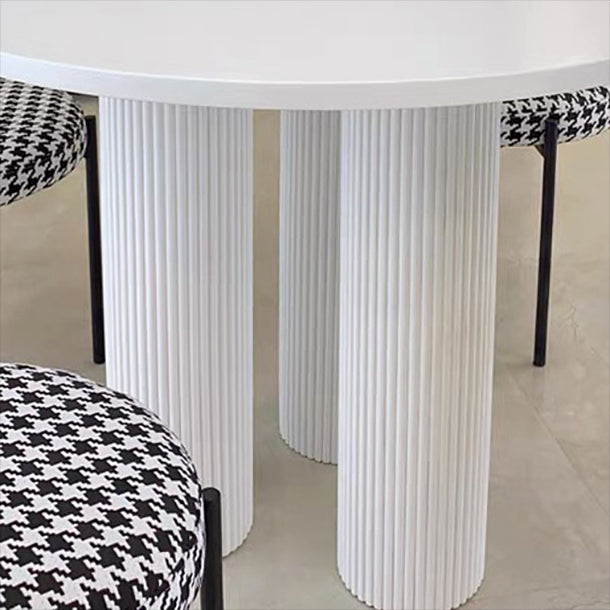 35,4 pollici round 3 gambe tavolo a tre colori Stile di semplicità con legno massiccio