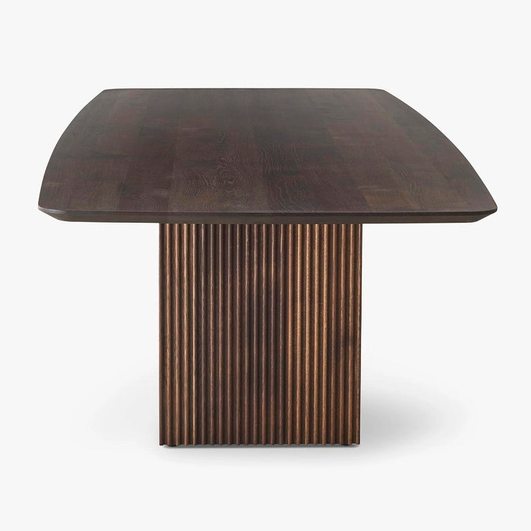 Mesa rectangular contemporánea de madera sólida Mesa de madera para cocina y comedor para la cocina y el comedor