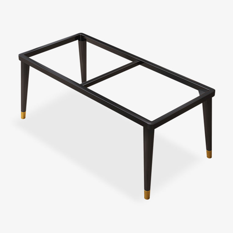 Mesa de comedor industrial con tapa de piedra sinterizada de forma rectangular de cocina con base de 4 patas