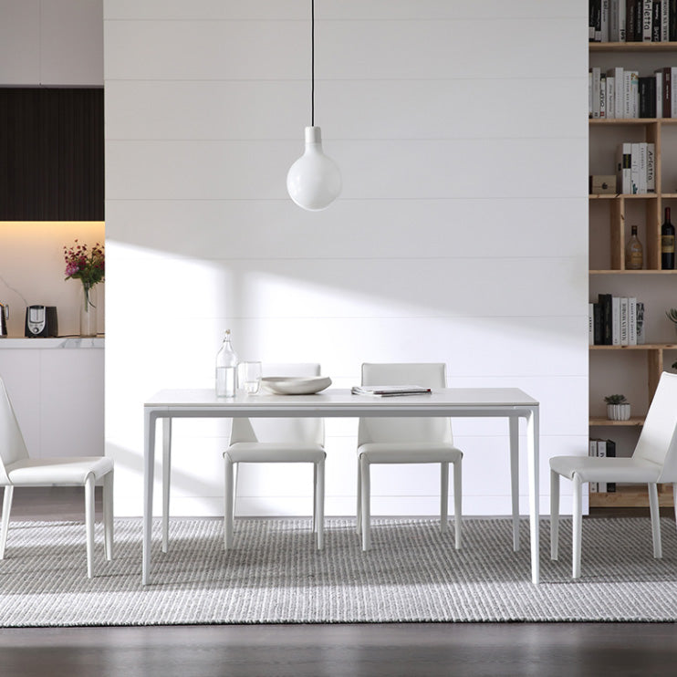 Industrial Sintered Stone Table 4 Legs Base Rectangle Table for Home