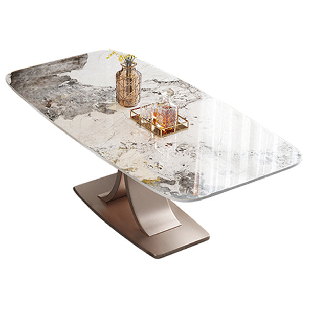 Muebles de comedor de mesa de comedor de rectángulo de lujo tradicional