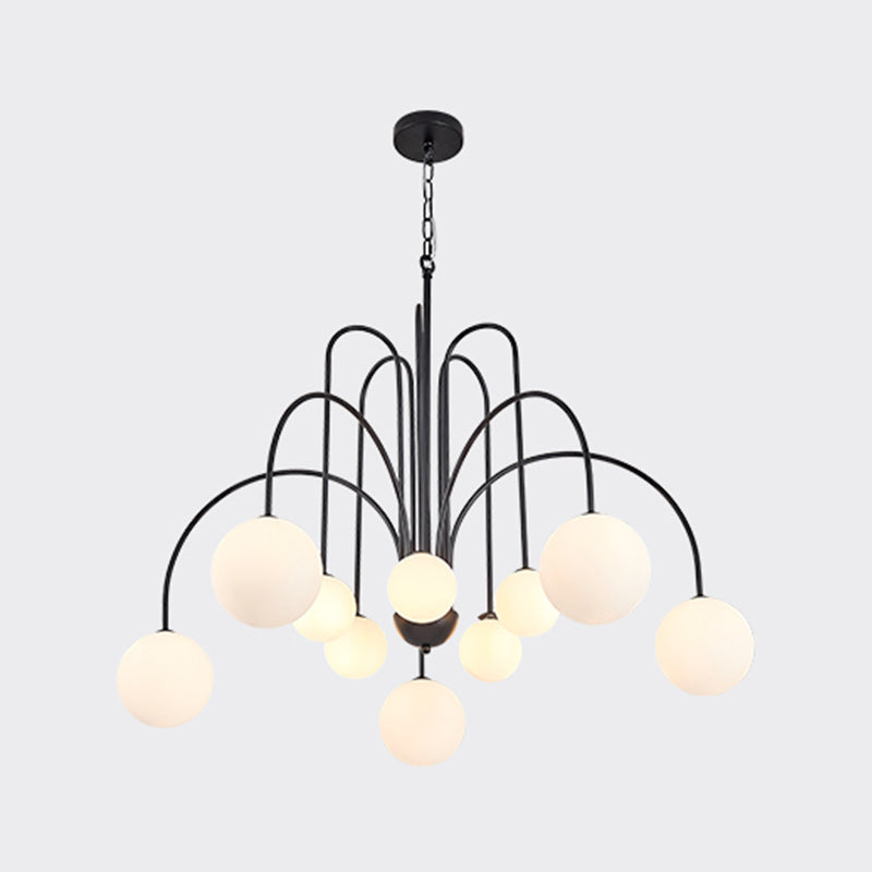 Modern Metal Chandelier Light Fixtures Multi-Head Hanging Pendant Lights for Bedroom