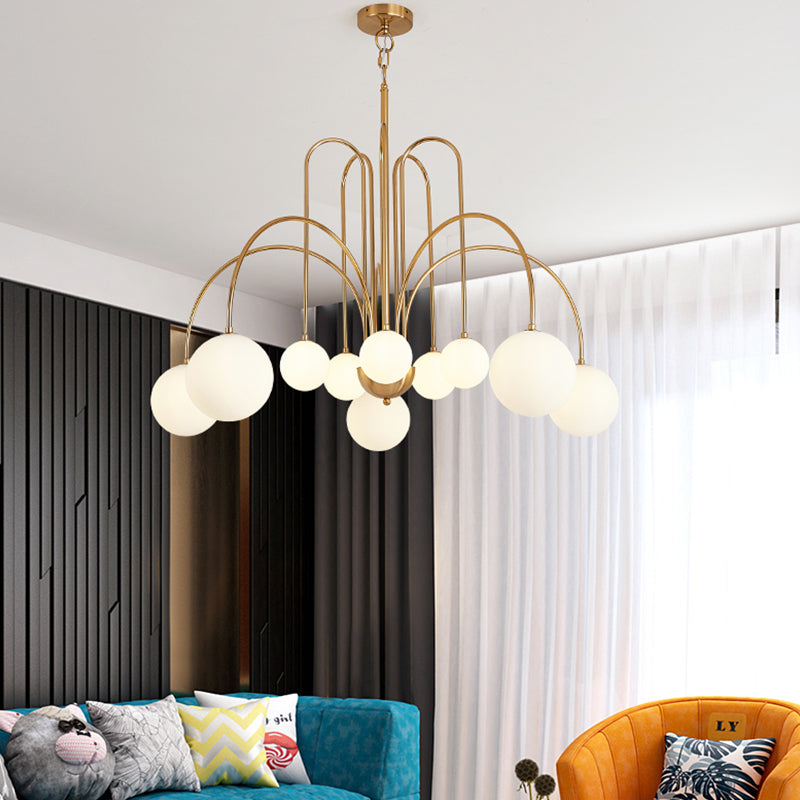 Modern Metal Chandelier Light Fixtures Multi-Head Hanging Pendant Lights for Bedroom
