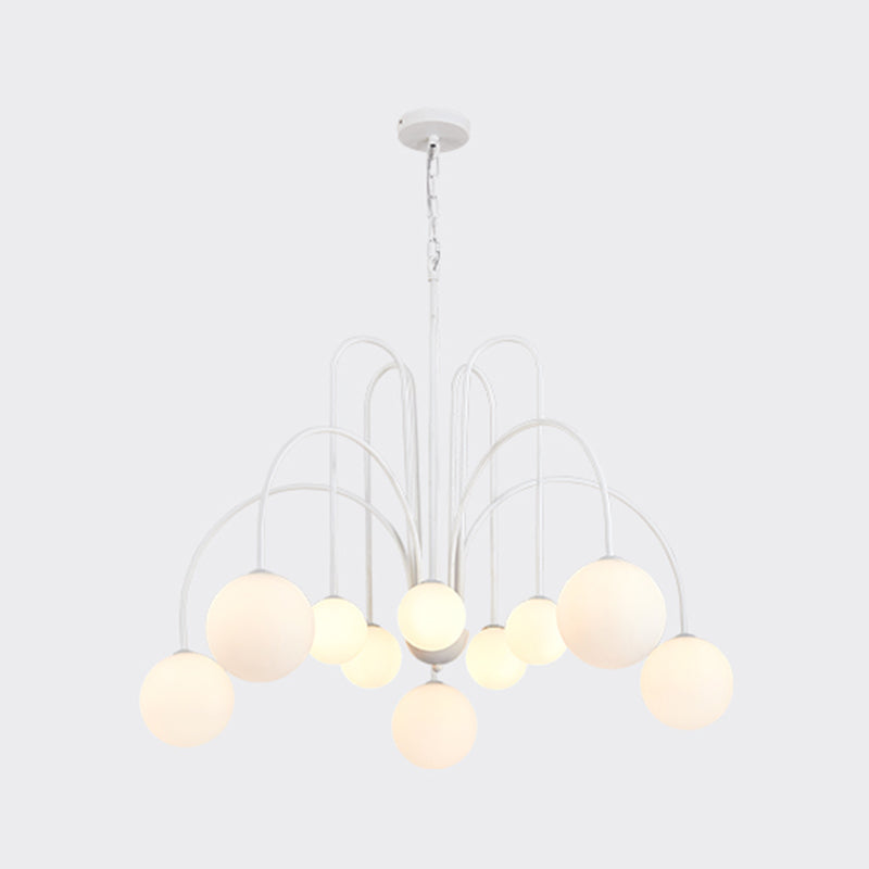 Modern Metal Chandelier Light Fixtures Multi-Head Hanging Pendant Lights for Bedroom