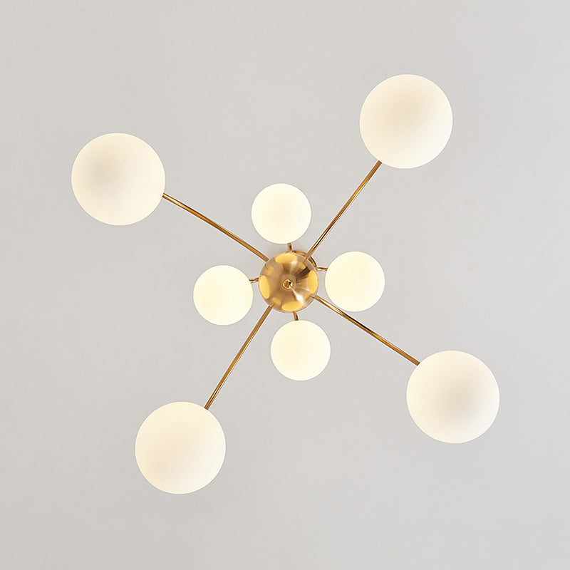 Modern Metal Chandelier Light Fixtures Multi-Head Hanging Pendant Lights for Bedroom