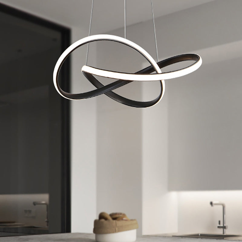 Lámparas de lámparas de lámpara de aluminio modernas lámparas colgantes de suspensión de 1 luces con sombra de gel de sílice