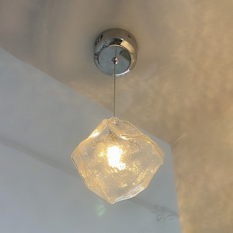 Glass Hanging Pendant Lights Contemporary Suspension Lamp for Bedroom
