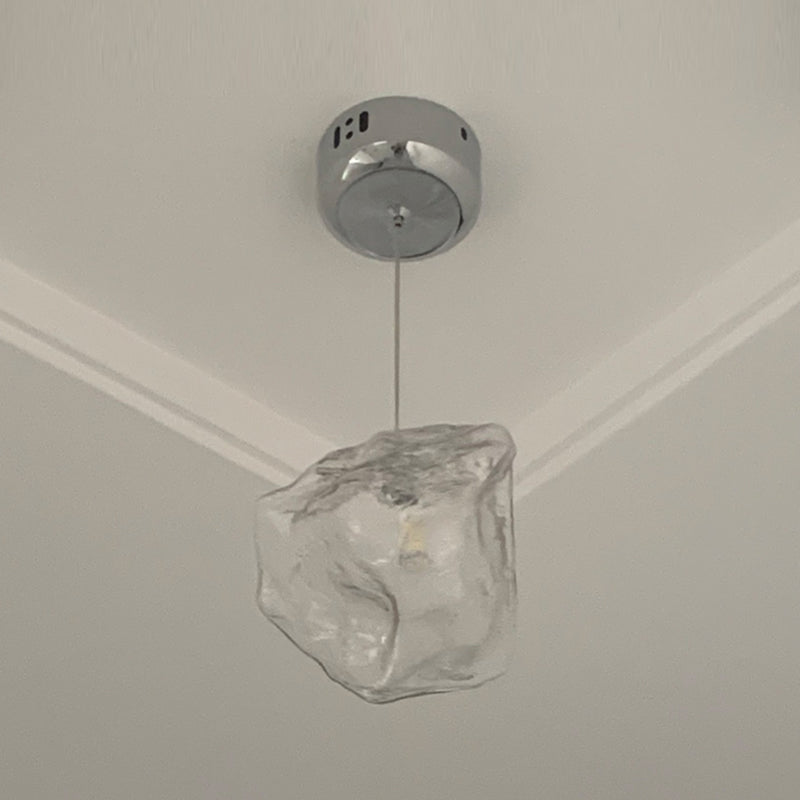 Glass Hanging Pendant Lights Contemporary Suspension Lamp for Bedroom