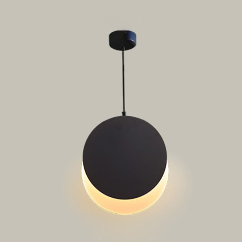 LED Contemporary Suspension Pendant Metal Hanging Pendant Lights for Bedroom