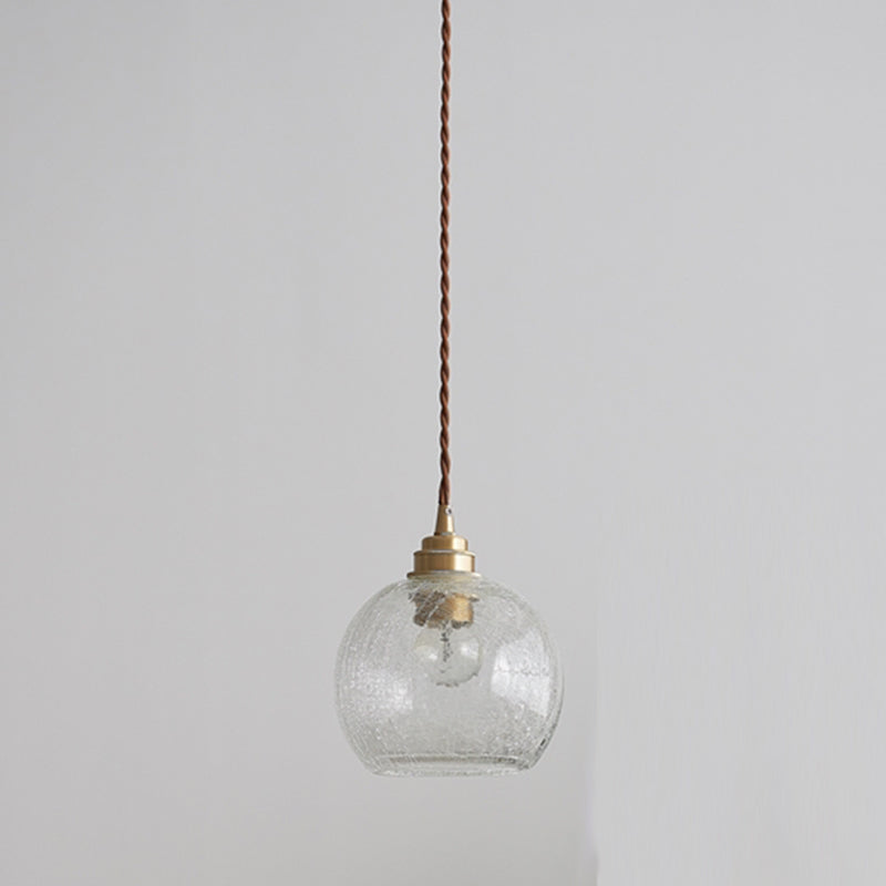 1 lumière suspendue à la lampe en verre pendentif métal industriel en métal suspendu pour le salon