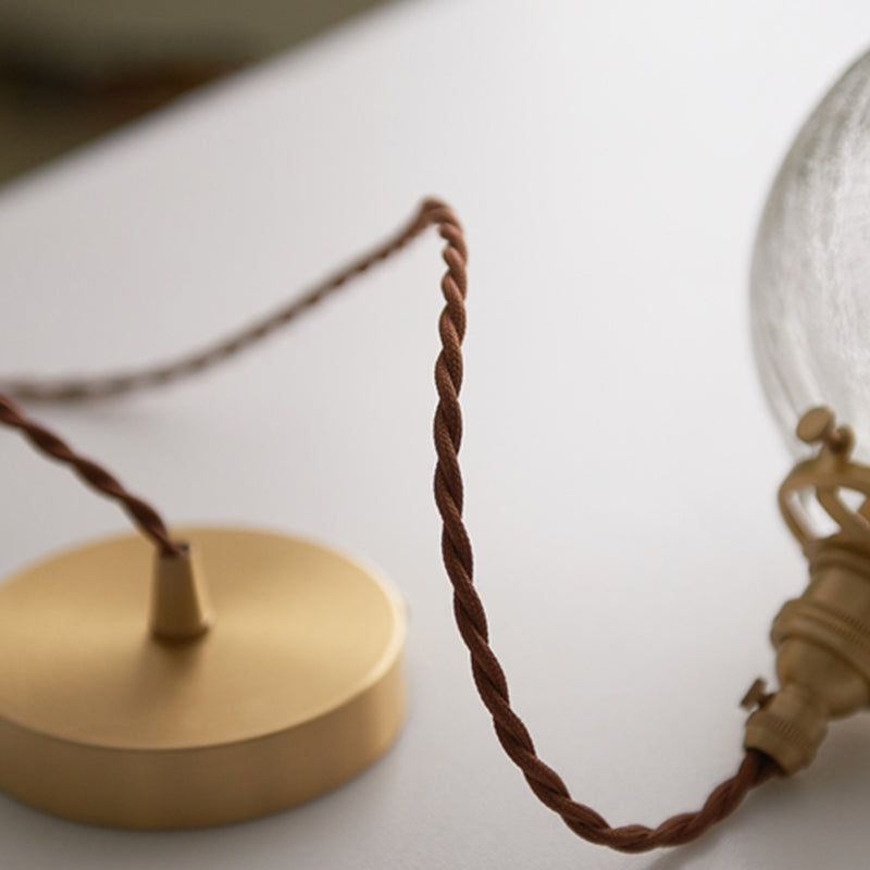 1 lumière suspendue à la lampe en verre pendentif métal industriel en métal suspendu pour le salon