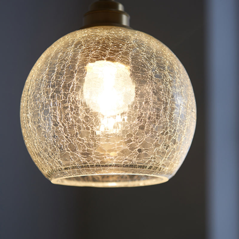 1 lumière suspendue à la lampe en verre pendentif métal industriel en métal suspendu pour le salon