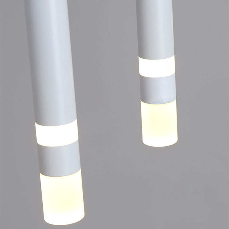 Luz colgante cilíndrica moderna lámpara de lámpara simple para comedor para comedor