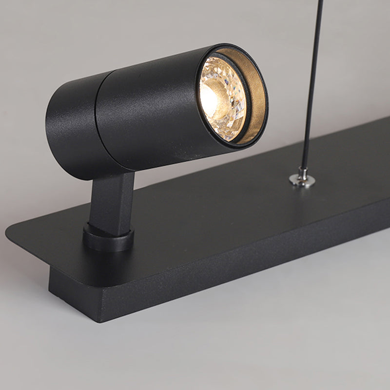 Luz colgante cilíndrica moderna lámpara de lámpara simple para comedor para comedor