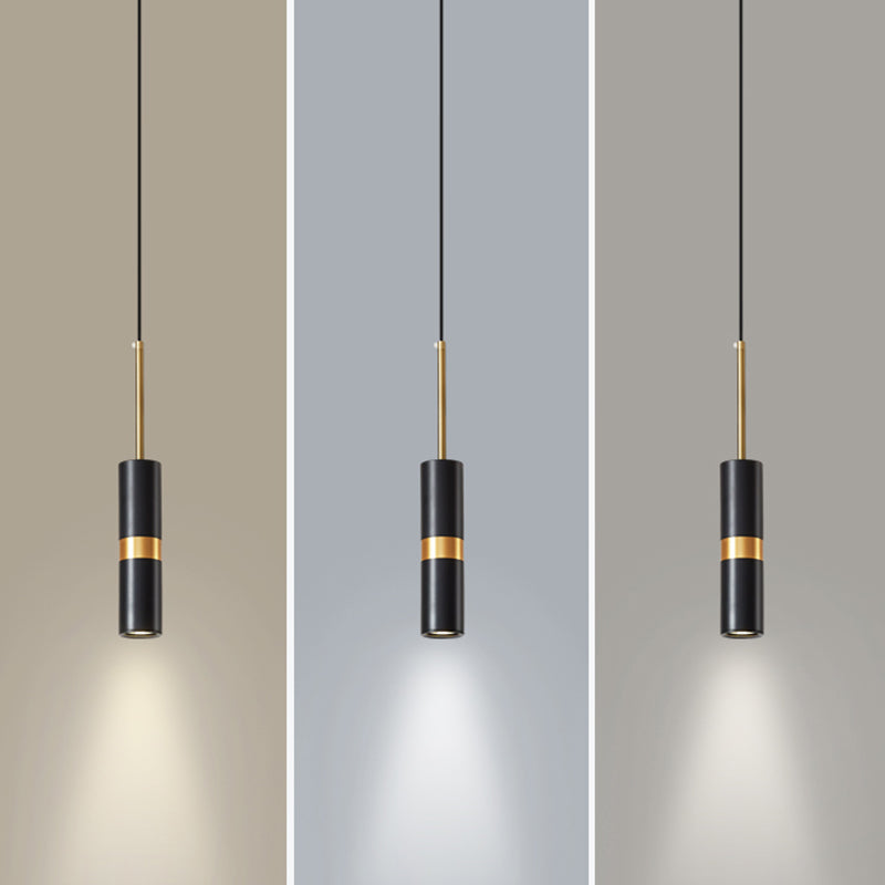 Simple Island Light Dining Room Modern Cylindrical Shade Chandelier Light Fixture