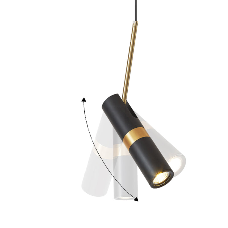 Simple Island Light Dining Room Modern Cylindrical Shade Chandelier Light Fixture