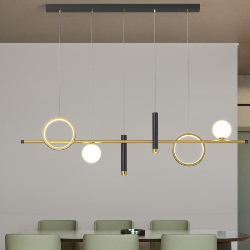 Modern Style Island Light LED Simple Chandelier Light Fixture for Dining Room