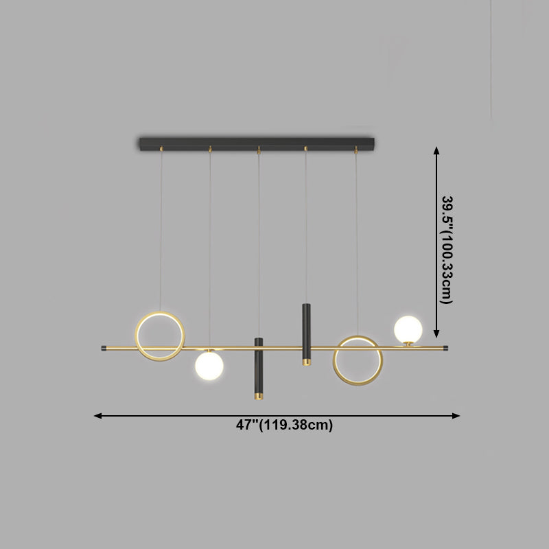 Modern Style Island Light LED Simple Chandelier Light Fixture for Dining Room