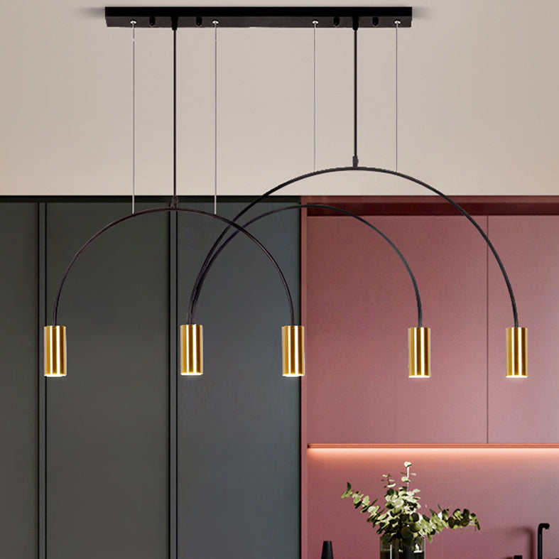 Luz de colgante de estilo moderno Cilíndrica Candelier Light para comedor