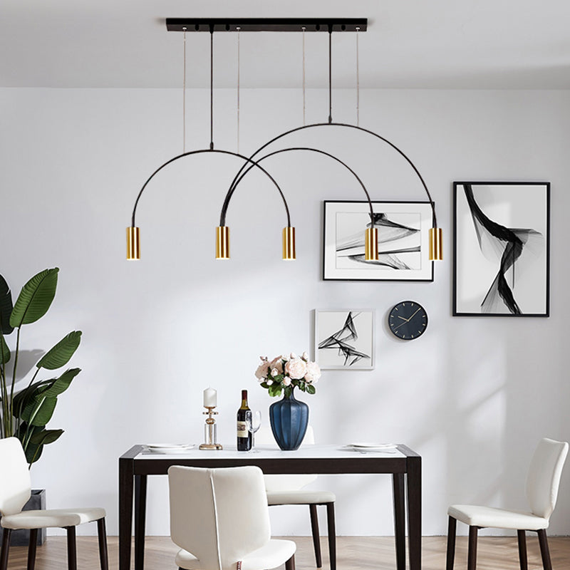 Luz de colgante de estilo moderno Cilíndrica Candelier Light para comedor