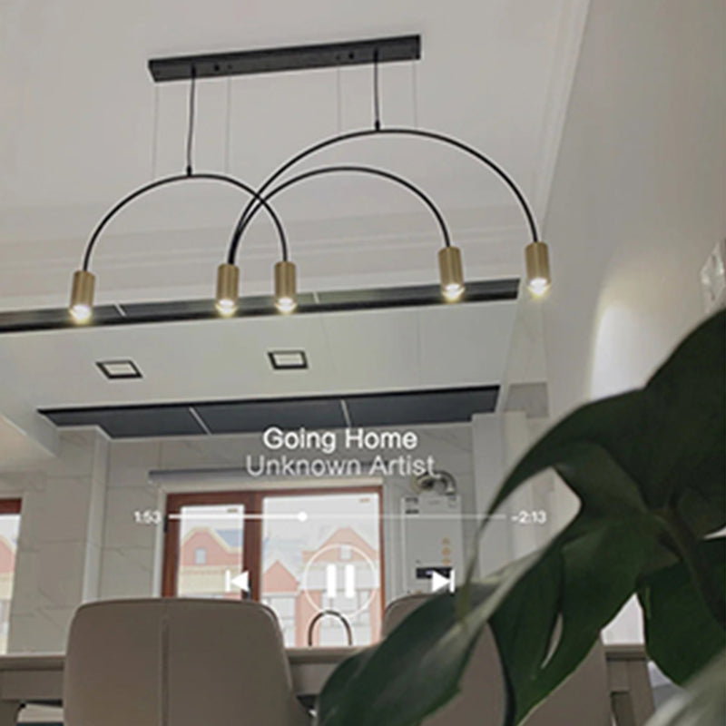 Luz de colgante de estilo moderno Cilíndrica Candelier Light para comedor