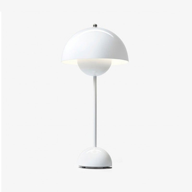 Lampada da tavolo a forma di fiore in metallo lampada da tavolo colorata per camera da letto