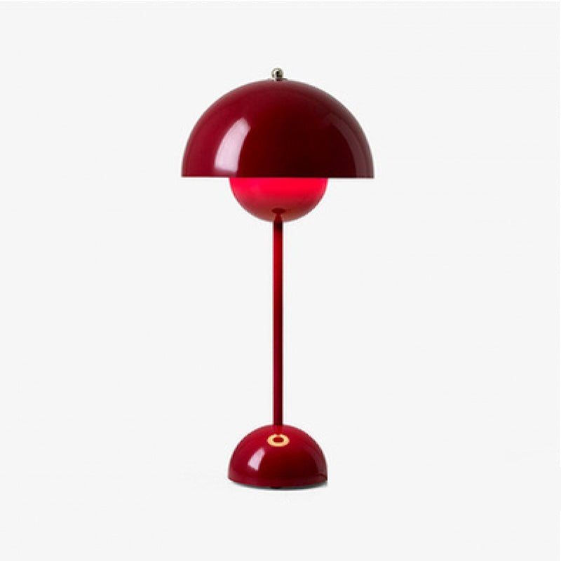 Metal Flower Shape Table Lamp Modern Style Colorful Table Lamp for Bedroom
