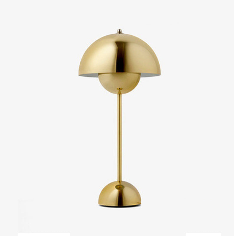 Metal Flower Shape Table Lamp Modern Style Colorful Table Lamp for Bedroom