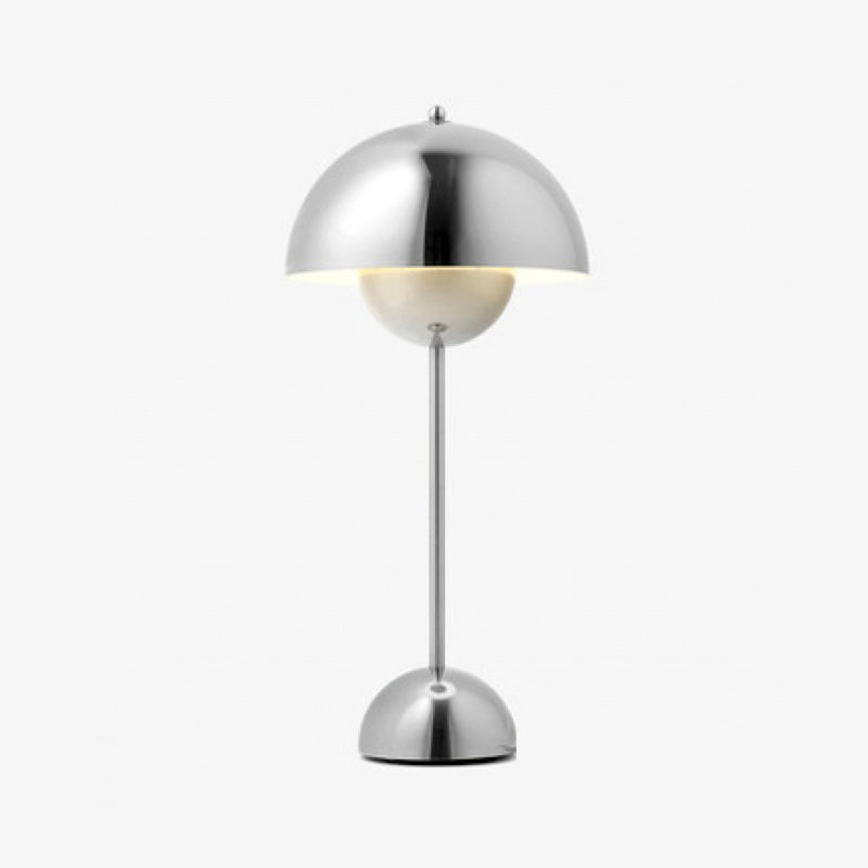 Metal Flower Shape Table Lamp Modern Style Colorful Table Lamp for Bedroom