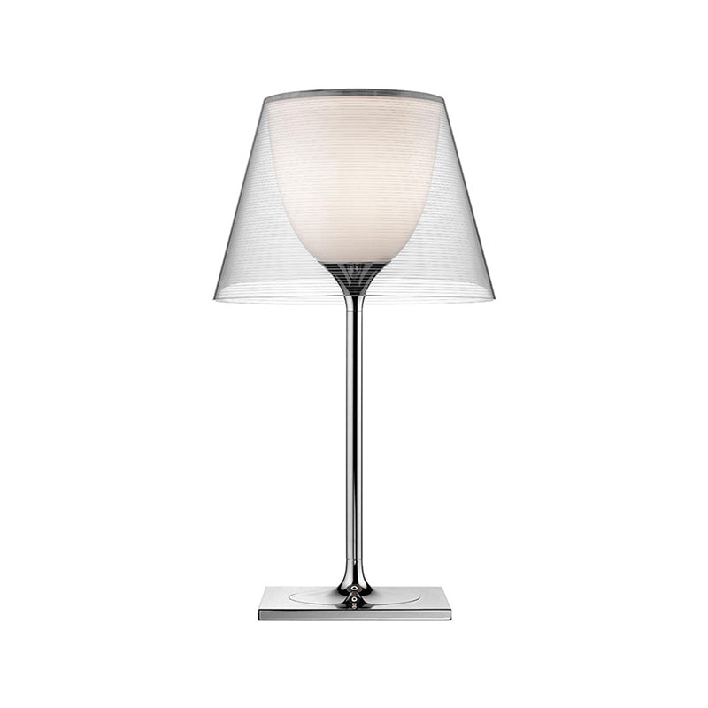 Lampada da tavolo in metallo colorato stile contemporaneo 1 lampada da tavolo leggera per camera da letto