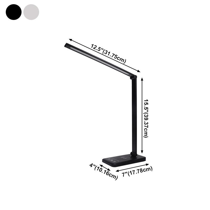 Aluminum Strip Table Lamp Contemporary Style 1 Light LED Table Lamp for Bedroom