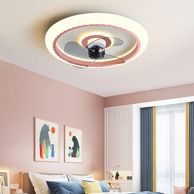 Macaron Round Éclairage du ventilateur