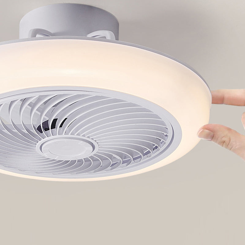 Style simple rond à la lampe à la lampe en acrylique LED à LED à LED en blanc