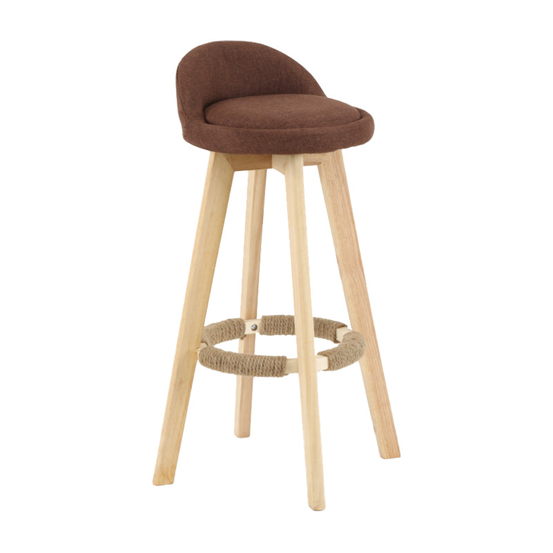Moderne Rückenlehne, drehbar, Thekenhocker, Holz, für Haushalt, Bar, Holz, mit Kissen