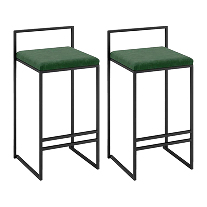 Taburetes de mostrador modernos, taburete de bar interior de madera sin brazos con reposapiés