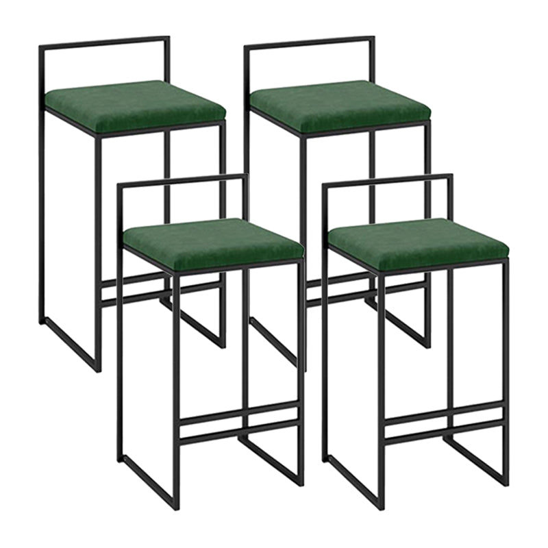 Taburetes de mostrador modernos, taburete de bar interior de madera sin brazos con reposapiés