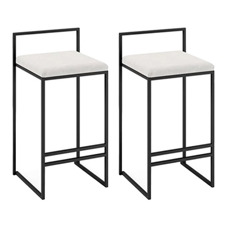 Taburetes de mostrador modernos, taburete de bar interior de madera sin brazos con reposapiés